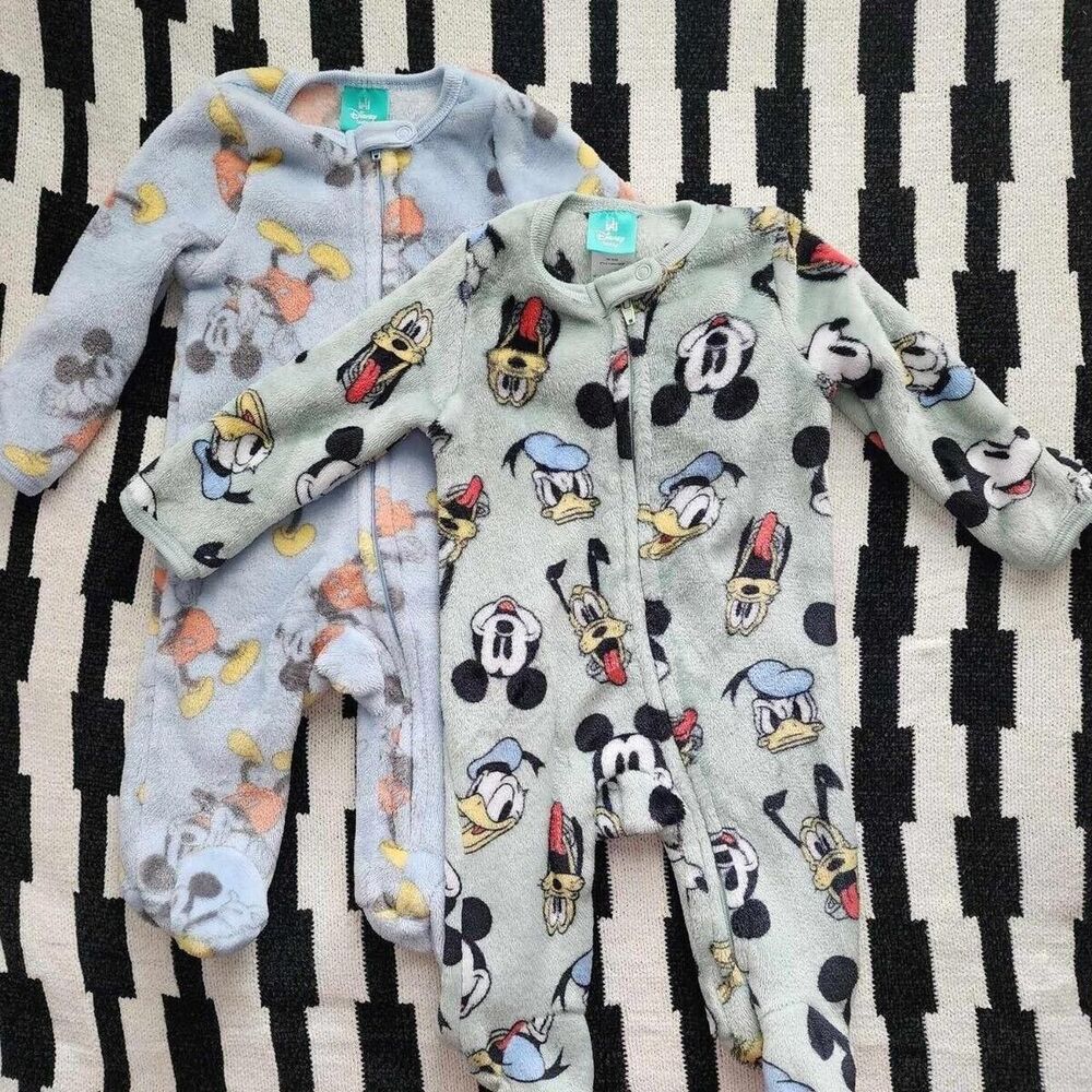 Disney Fleece Sleepers Size 0-3M